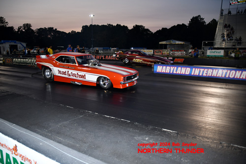 Cody Helger - 'Dazed & Confused' (near lane) vs 
Melinda Green-King - 'MGK Motorsports' (far lane)